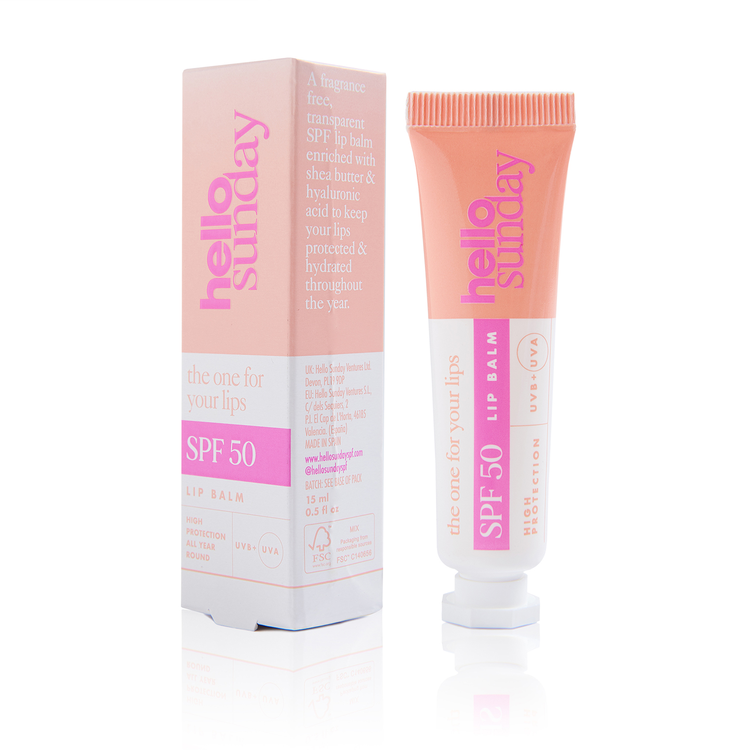 THE ONE FOR YOUR LIPS - FRAGRANCE FREE LIP BALM: SPF 50 (BÁLSAMO PARA LABIOS)